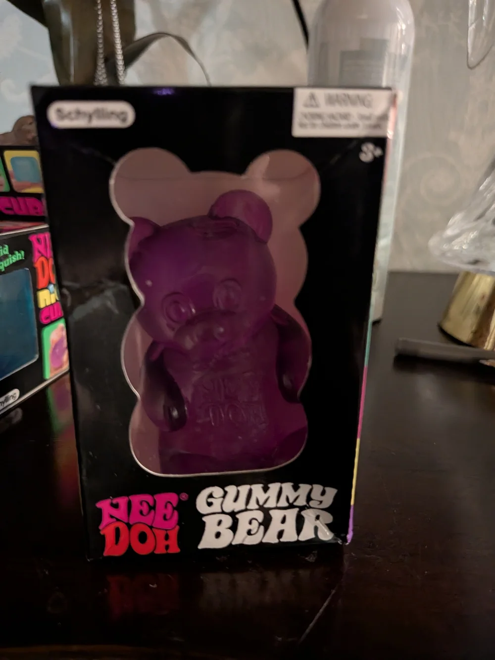 Purple Gummy Bear Sensory Squeeze Toy